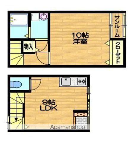 コンフォート丸の内(1LDK/1階)の間取り写真