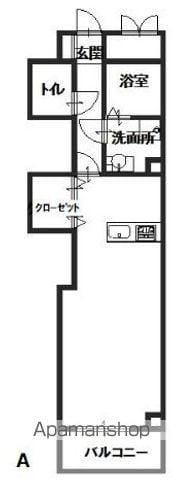 メゾン・ラ・セーヌ(ワンルーム/5階)の間取り写真