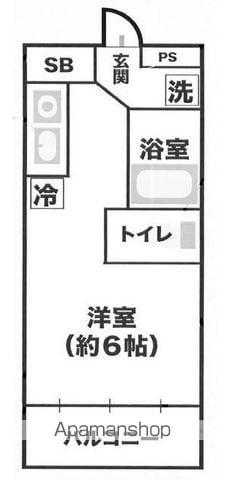 エルソーレ前沢(1K/3階)の間取り写真