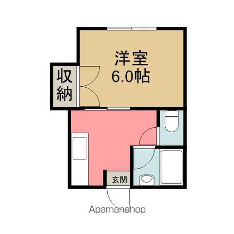 サンハイツ(1K/2階)の間取り写真
