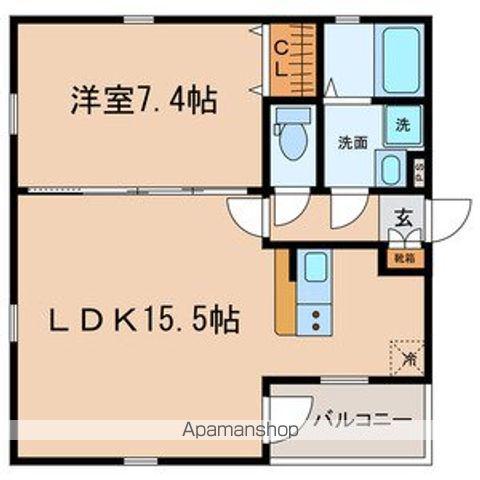 グランレーヴ大曽根Ⅱ(1LDK/3階)の間取り写真