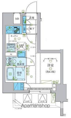 レグゼ梶ケ谷(ワンルーム/1階)の間取り写真