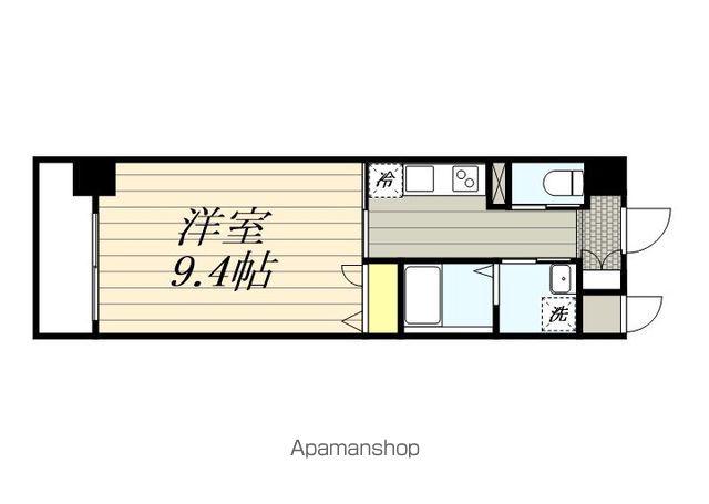 キルンズガーデン高取(1K/5階)の間取り写真