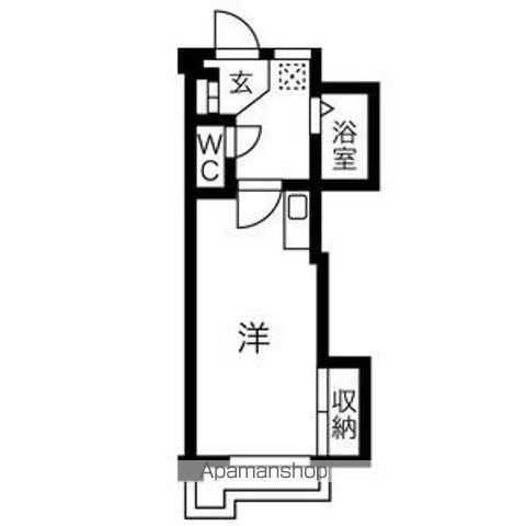 サンシティ庄内(ワンルーム/6階)の間取り写真