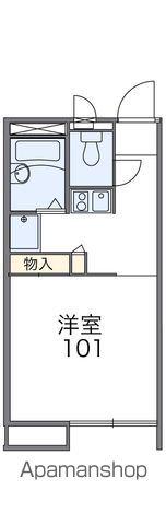 レオパレスグリーンフィールズ(1K/1階)の間取り写真