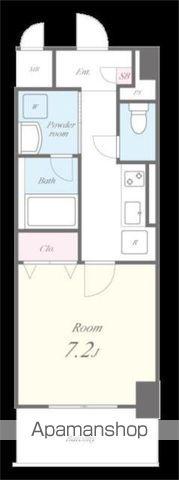 ボーデュキャナル幅下(1K/5階)の間取り写真