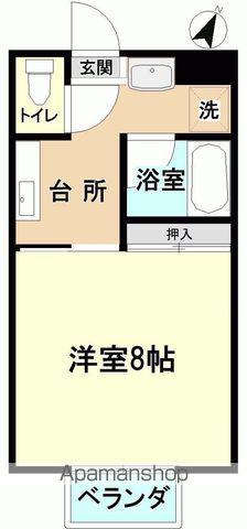 クゥオードループル(1K/1階)の間取り写真