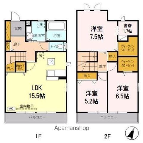 テラスグレイス(3LDK)の間取り写真
