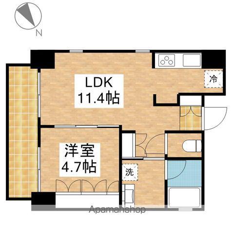 TERAMACHI BOX 24(1LDK/3階)の間取り写真