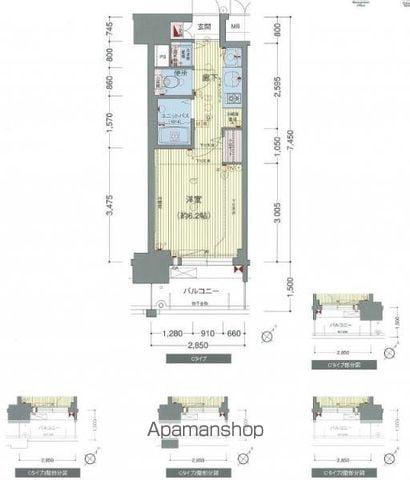 プレサンス名古屋STATIONビジュ(ワンルーム/3階)の間取り写真