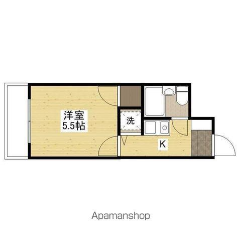 キャステール西川口(1K/2階)の間取り写真