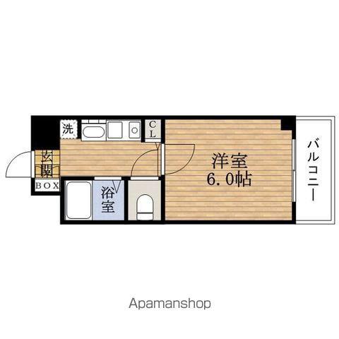 エステムコート心斎橋アルテール(1K/5階)の間取り写真