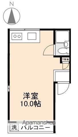 コーポアイアンA・B(ワンルーム/1階)の間取り写真