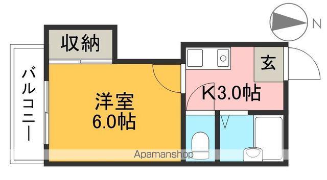 ロフト・ハウス・マツオカ(1K/3階)の間取り写真