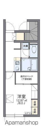 レオパレス北山(1K/1階)の間取り写真