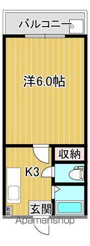 ロゼーヌ鴨池(1K/4階)の間取り写真