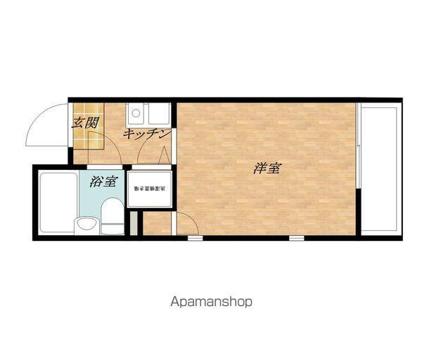 シャルマンフジ 久米田五番館(1K/3階)の間取り写真