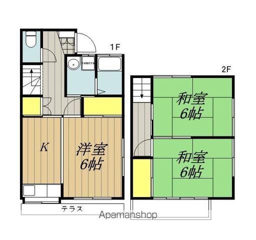 ハイツ羽場２(3K)の間取り写真