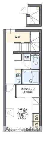 レオパレス蓮花寺(1K/2階)の間取り写真