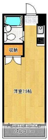 メゾンイトセⅡ(ワンルーム/3階)の間取り写真