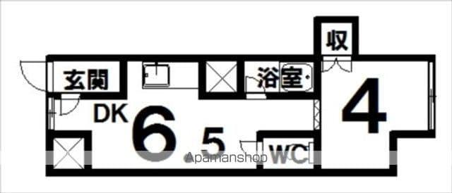 昴ー018(1DK/4階)の間取り写真