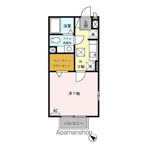 B-クレセント 1階階 間取り