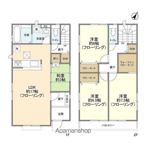 千葉都市モノレール 動物公園駅 徒歩6分 2階建 築5年(4LDK)の間取り写真