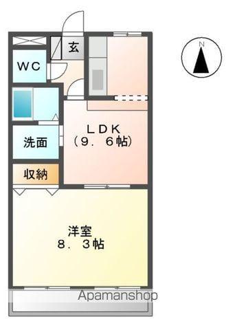 エクセルアシューレ(1LDK/3階)の間取り写真