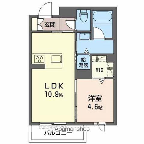 グランノワール(1LDK/1階)の間取り写真