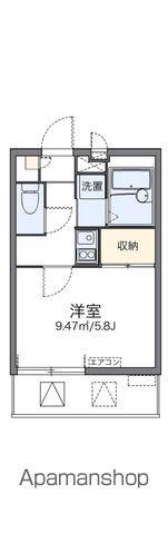 レオパレスパルフェタムール北沢(1K/2階)の間取り写真