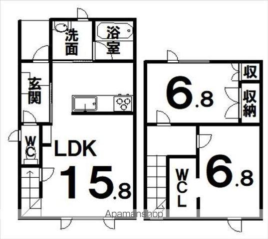 TOWN東12南5(2LDK/1階)の間取り写真