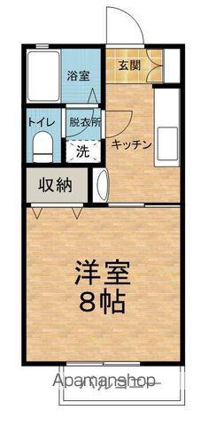 メゾンアゼリアA(1K/1階)の間取り写真