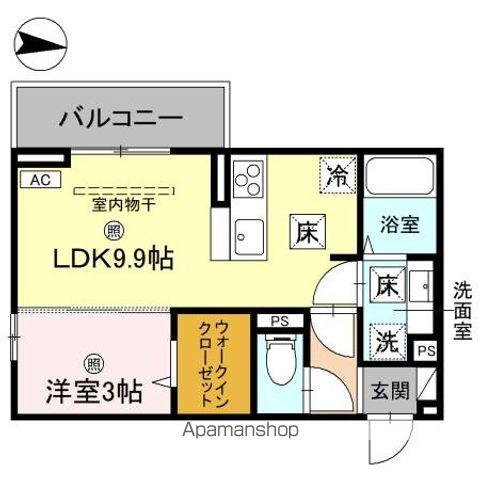 KOHRYU(1LDK/1階)の間取り写真