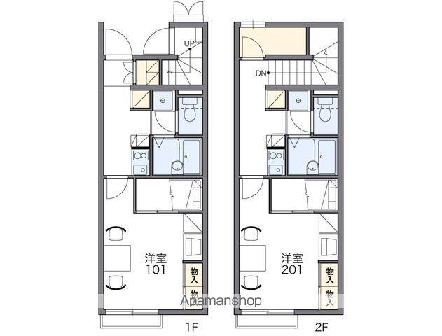 レオパレスルミエール明神(1K/1階)の間取り写真