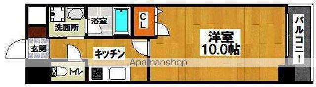 TKアンバーコート六条通(1K/8階)の間取り写真