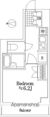 ヴァレッシア荻窪シティ(1K/2階)の間取り写真