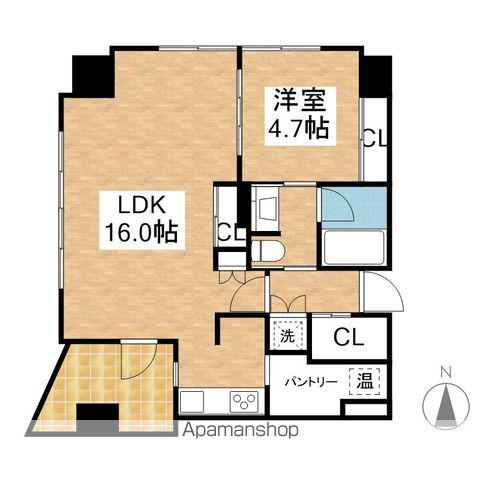 YZ MAHOROBA(1LDK/8階)の間取り写真