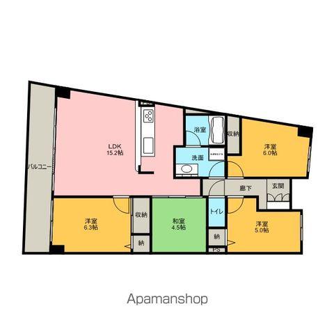 アイランドシティインフィニガーデンサウス棟(4LDK/11階)の間取り写真