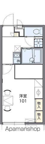 レオパレスK&R(1K/2階)の間取り写真