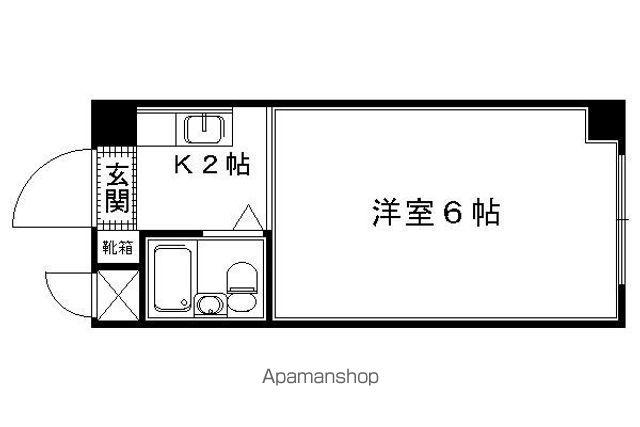NRハイツ(1K/3階)の間取り写真
