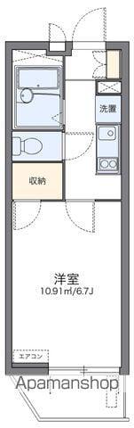 レオパレスアドバンストライフ(1K/2階)の間取り写真