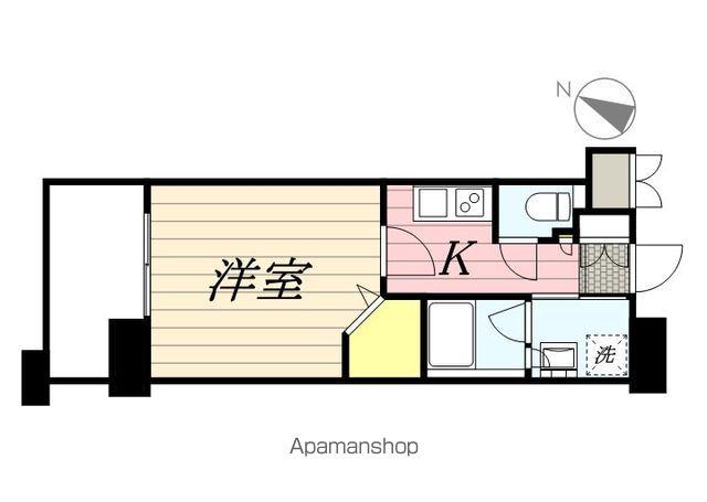 エンクレスト大博通APEX(1K/7階)の間取り写真