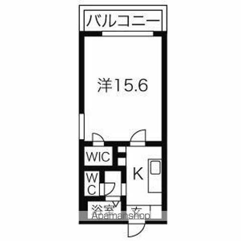 グランドエル志賀(1K/2階)の間取り写真