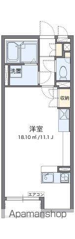 ミランダフローラ白川(ワンルーム/1階)の間取り写真