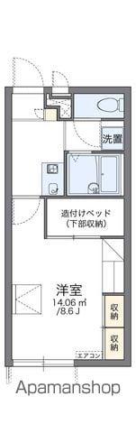 レオパレスSKR鳥栖(1K/1階)の間取り写真