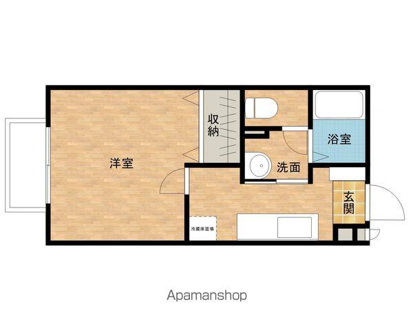 プラスパーあさひ(1K/2階)の間取り写真