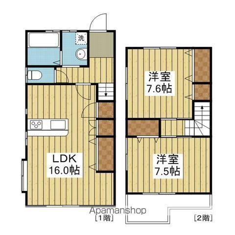 エースコート古川北　Ａ棟(2LDK)の間取り写真