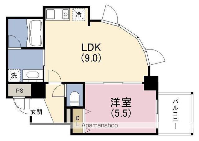 アルプス西梅田(1LDK/3階)の間取り写真