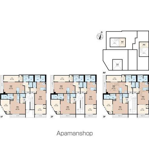 KOMOREBICOURT(1LDK/3階)の間取り写真