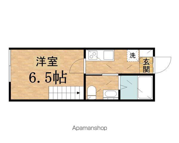 ラポール日野(1K/1階)の間取り写真
